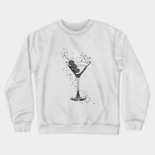 Glass of Martini Crewneck Sweatshirt